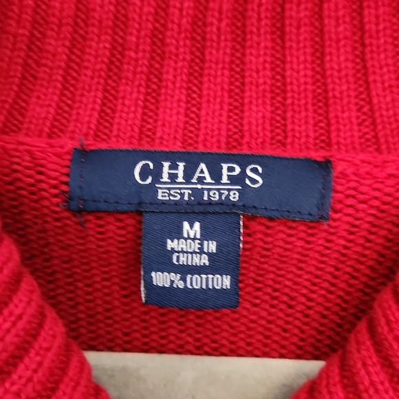 Chaps Red Knit Sweater - Picture 12 of 12